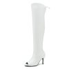 41Px8ZmRzuL.jpg Women's Peep Toe Thigh High Boots Over The Knee Boot Sexy Stiletto Heel Lace Up Open Toe Pull on Long Boots