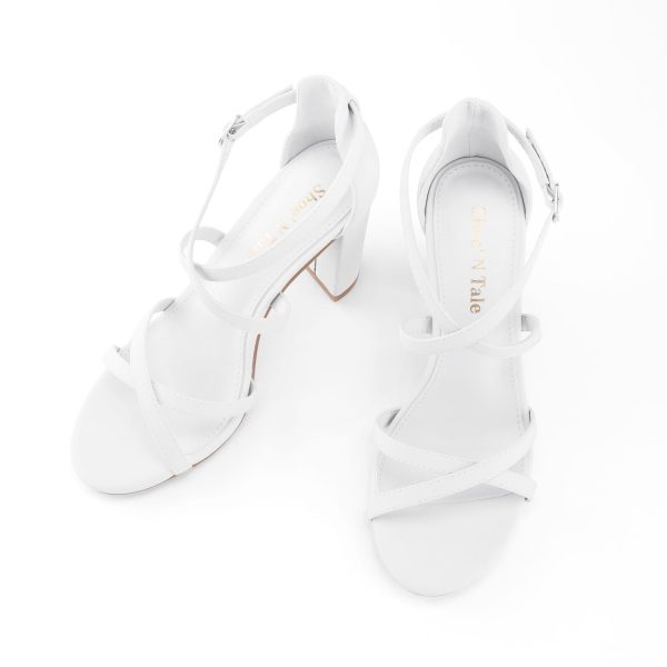 51Sc8qi1-cL.jpg Chunky Block High Strappy Heels for Women Pump Heeled Sandals Open Toe Ankle Strap Buckle Party Wedding Prom Dress Shoes