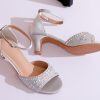61K-EDlOPNL.jpg Women's Dressy Rhinestone Low Kitten Heel Ankle Strap Open Toe Sandals Dress Shoes Pump Sandals for Wedding Party Evening