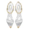 7105Nc164wL.jpg Black Pumps for Women Gold Chain Ankle Strap Open Toe Pointed Toe Stiletto High Heels for Formal Events Weddings Parties and