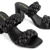 71S-PZo3r-L.jpg Women's Braided Heeled Sandals Square Open Toe Summer Heels Slip On Dressy Sandals with Chunky Heel 3.35 Inch