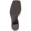 71cx30pEL0L.jpg Womens Buckle Strap Open Square Toe Chunky Stacked Block Heel Evangeline Comfort Foam Pumps
