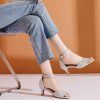 81KlAjCAEbL.jpg Women's Dressy Rhinestone Low Kitten Heel Ankle Strap Open Toe Sandals Dress Shoes Pump Sandals for Wedding Party Evening