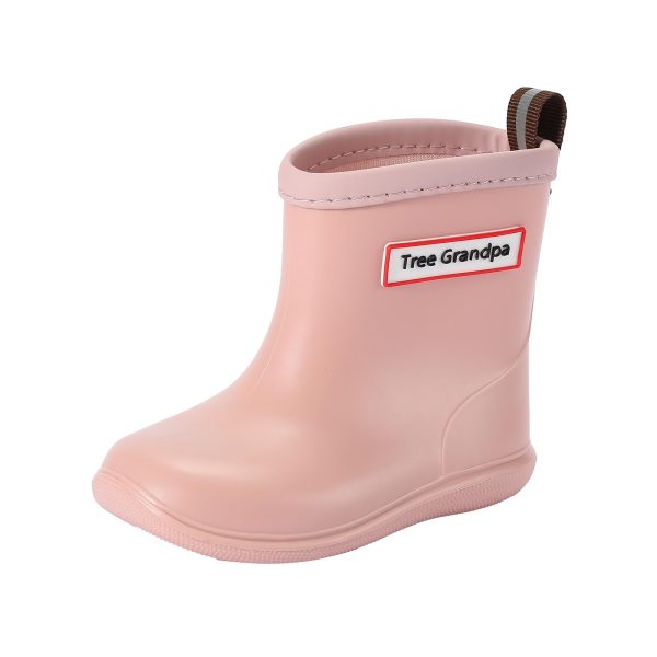 Toddler Rain Boots for Boys Girls Waterproof Baby Kids Rain Boots With Easy-on