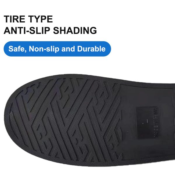 Waterproof Shoe Covers for Rain, Outdoor Cycling Non-Slip Rain Boots Covers Foldable Reusable Overshoes with Reflector for Women