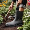 61-SVLEv44L.jpg Rain Boots for Women men, Rubber Boots Waterproof with PVC Unique Design, Comfort Lightweight Work Mud Boots, Resistant Durable