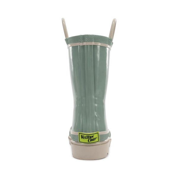 612eltSl20L.jpg Kids Waterproof Rubber Classic Rain Boot with Pull Handle