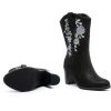 Women's Wide Width Cowboy Cowgirl Boots - Wide Calf Pointed Toe Pump Heel Women's Western Boots.