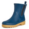 Women's Rain Boots, Mid Cut Rubber Rain Boots for Women - Waterproof Ankle Boots with Side Zipper