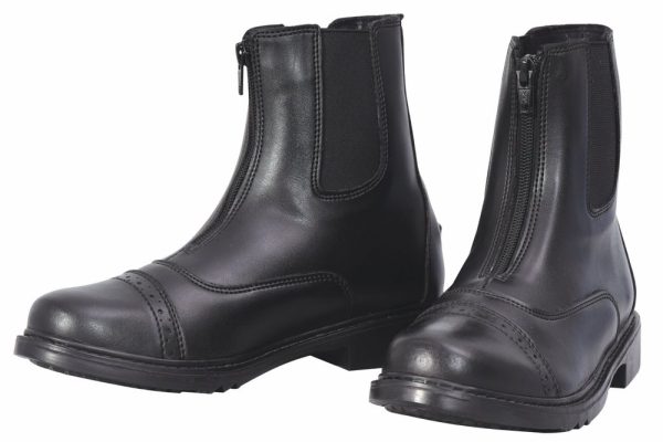 Ladies Starter Front Zip Paddock Boots | Durable, Easy to Clean Water-Resistant Horse Riding Boots for Women