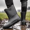 61zhnv2Xs1L.jpg Rain Boots for Women men, Rubber Boots Waterproof with PVC Unique Design, Comfort Lightweight Work Mud Boots, Resistant Durable