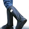 Waterproof Shoe Covers for Rain, Outdoor Cycling Non-Slip Rain Boots Covers Foldable Reusable Overshoes with Reflector for Women