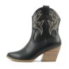 “BLAZING” ~ Women Western Bootie Pointe Toe with Low Heel (Wide Fit Available)