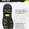 Rubber Work Boot for Men with Steel Shank, Waterproof Anti Slip Hunting Boot, Warm 6mm Neoprene Hunting Mud Boot, Sturdy Black