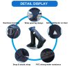 Waterproof Shoe Covers for Rain, Outdoor Cycling Non-Slip Rain Boots Covers Foldable Reusable Overshoes with Reflector for Women