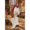 71oKgOxa6L.jpg Cowboy Boots for Women Cowgirl Boots Wide Calf Pointed Toe Embroidered Fashion Western Chunky Pull On