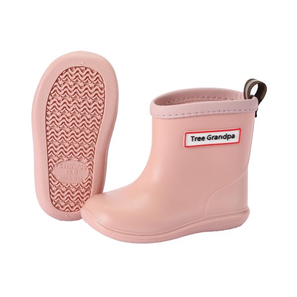 Toddler Rain Boots for Boys Girls Waterproof Baby Kids Rain Boots With Easy-on