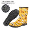 81ggsw7iWKL.jpg Waterproof Womens Rain Boots insulated,Lightweight Rubber fashion Boots in Gardening,Warm and Comfortable Wide Calf Rain Boots