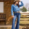 Cowboy Boots For Women Square Toe Western Boots Mid Calf Cowgirl Boots Pull On Fashion Embroidered Cowboy Boots