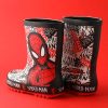 Spiderman Boys Red Wellys | Character Spiderman Kids Shoes Comics Superhero Rain Boots | Children's Waterproof Wellington Boots