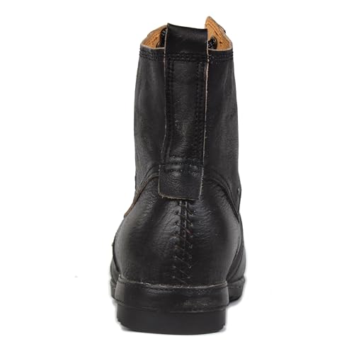 Vintage Brown Moto Boots for Men Fashion lace-up Leather Retro Chukka Boots Casual Shoes OS-6015-6-Vintage-US-R