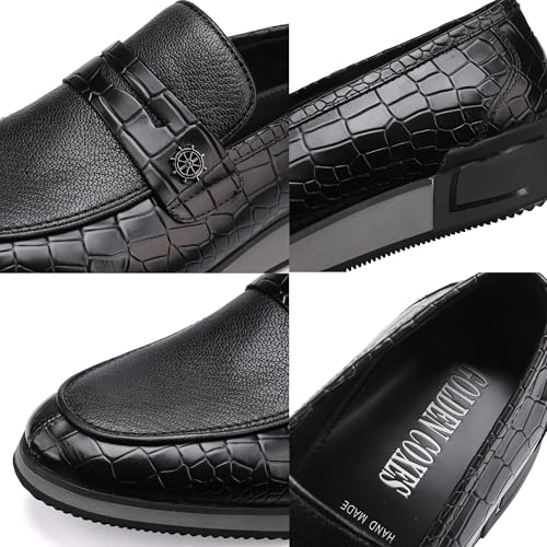 51jTWNGX2eL.jpg Casual Men's Dress Sneakers Shoes, Fashion Business Loafer Classic Leather Dress Shoes for Mens
