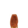 Womens Futurity Boon Croc Snip Toe Pull On Dress Boots Knee High Low Heel 1-2" - Blue, Brown