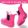 Toddler Rain Boots,Waterproof kids Chelsea Rain Boots for Boys and Girls
