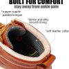 6 in Mens Soft Toe Work Boots for Men-Full Grain Leather,GoodyearWelt,Non-Slip EH Safety Industial Construction Wedge Moc Toe