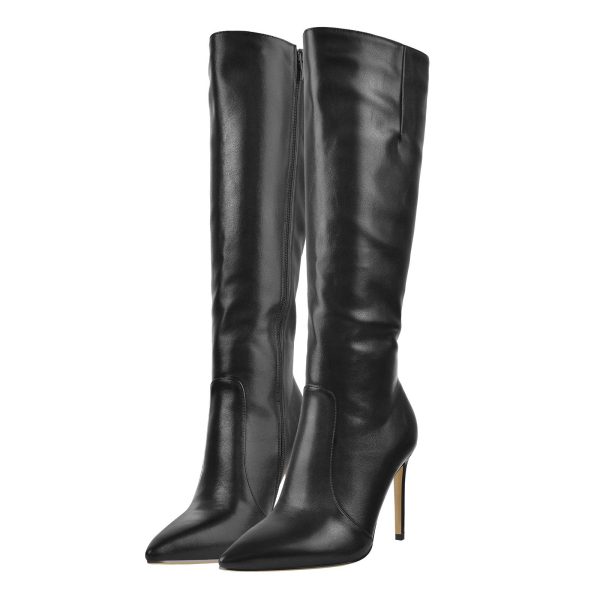 71S6bQaVYAL.jpg Women's Pointed Toe Under the Knee High Boots Stiletto High Heels