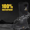 Rubber Boots for Men and Women, Waterproof Insulated Rain Boots, Neoprene Breathable Mud Boots, Outdoor Anti-slip Mens Work