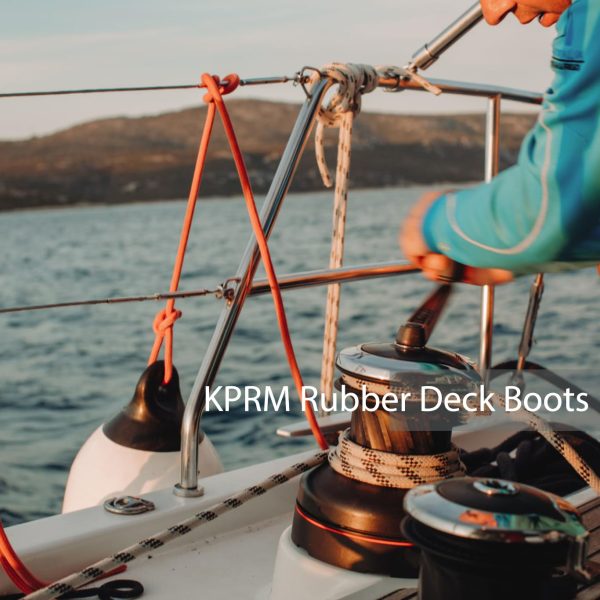 Men's Deck Boots Waterproof Ankle Rubber Rain Boots High-Performance Saltwater Fishing Booties