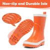 Kids Rain Boots Premium Collection, Waterproof Natural Rubber Boots for Toddlers and Kids