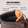 Mens Heavy Duty Soft/Composite/Steel Toe Work Boots for Men-Comfortable,GoodyearWelt,Full Grain Leather,6 in Wedge Moc Toe