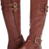 Women's Jessie Knee High Buckle Detail Riding Boot