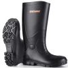 Showave Men's Rain Boots with Reinforced Steel Shank Waterproof Rubber Boots Durable Concrete Boot Outdoor Work Boots