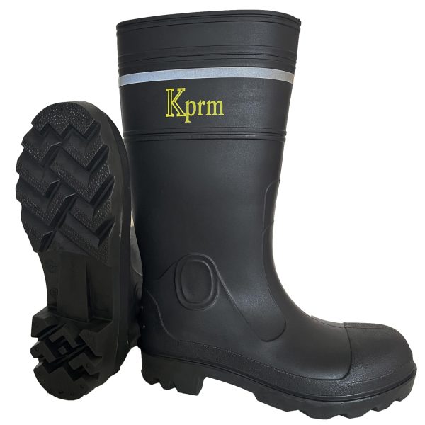 Men's Steel Toe Rain Boots PVC Rubber Boots Waterproof Fishing Boot Outdoor Non-Slip Work Boots