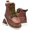 NINGO Work Boots for Men Steel/Soft Toe Boots, 6” Waterproof Slip Resistant Industrial & Construction Work Boots, Composite Toe