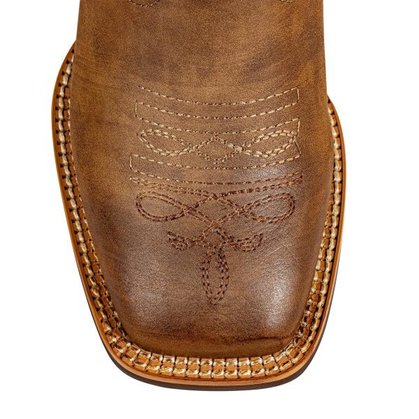 Women's Extra Wide Calf Cowboy Boots Square Toe – Pull-On Western Boots for Thick Calves, Stretch Comfort & Removable Insole,