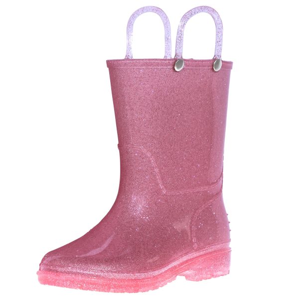Kids Rain Boots – 100% Waterproof with Slip-Resistant Tread & Easy Pull Handles
