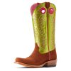 Womens Futurity Boon Croc Snip Toe Pull On Dress Boots Knee High Low Heel 1-2" - Blue, Brown